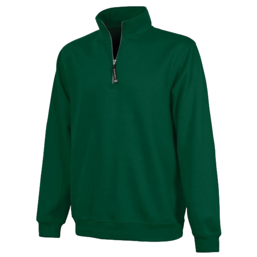 Green Quarter Zip Pullover Sweatshirt Charles River Apparel Men’s Size 3X